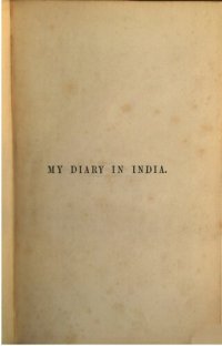 cover of the book My Diary  in India, in the Year 1858-9