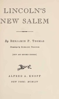 cover of the book Lincoln's New Salem