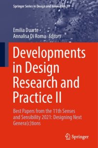 cover of the book Developments in Design Research and Practice II: Best Papers from the 11th Senses and Sensibility 2021: Designing Next Genera(c)tions