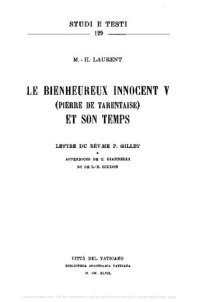 cover of the book Le bienheureux Innocent V (Pierre de Tarentaise) et son temps