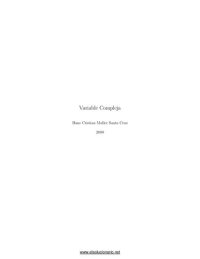 cover of the book Variable Compleja