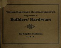 cover of the book Builders Hardware in Bronze and Brass Ornamental Designs: Catalog 13