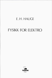 cover of the book Fysikk for elektro