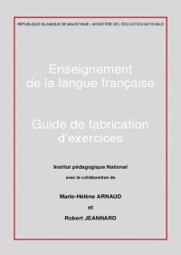 cover of the book Guide de Fabrication d'Exercices de Français