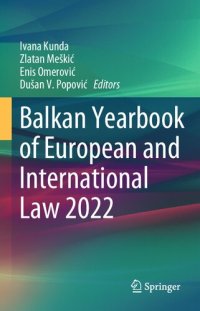 cover of the book Balkan Yearbook of European and International Law 2022