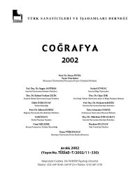 cover of the book Coğrafya 2002