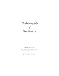 cover of the book The Autobiography of Phra Ajaan Lee