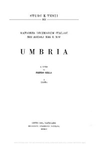 cover of the book Rationes decimarum Italiae nei secoli XIII e XIV. Umbria