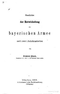 cover of the book Entwicklung der bayerischen Armee seit zwei Jahrhunderten