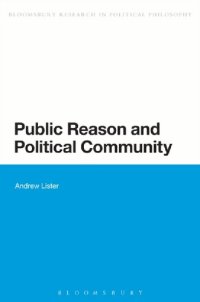 cover of the book Public Reason and Political Community