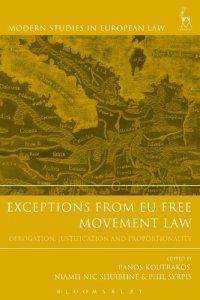 cover of the book Exceptions from EU Free Movement Law: Derogation, Justification and Proportionality