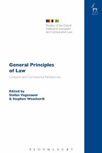 cover of the book General Principles of Law: European and Comparative Perspectives