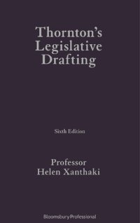 cover of the book Thornton's Legislative Drafting