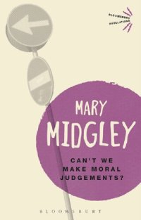 cover of the book Can’t We Make Moral Judgements?