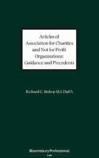 cover of the book Articles of Association for Charities and Not for Profit Organisations: Guidance and Precedents