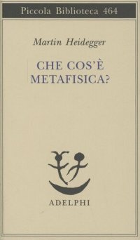 cover of the book Che cos'è metafisica?