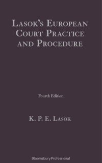 cover of the book Lasok’s European Court Practice and Procedure