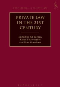 cover of the book Private Law in the 21st Century