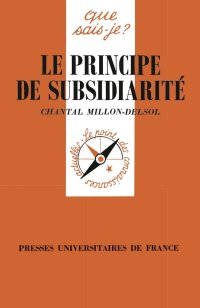 cover of the book Le principe de subsidiarité