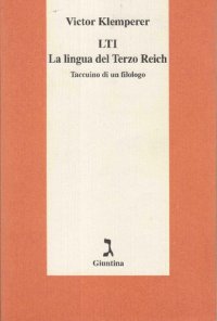 cover of the book La lingua del Terzo Reich