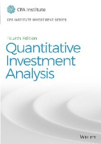 cover of the book Quantitative Investment Analysis (CFA Institute Investment Series)