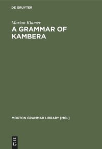 cover of the book A Grammar of Kambera