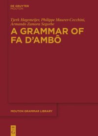 cover of the book A Grammar of Fa d’Ambô