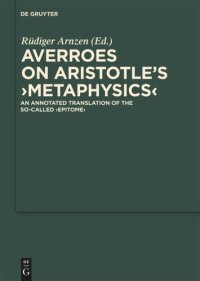 cover of the book On Aristotle's "Metaphysics": An Annotated Translation of the So-called "Epitome"