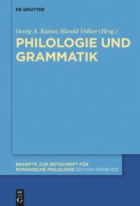 cover of the book Philologie und Grammatik