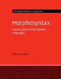 cover of the book Morphosyntax: Constructions of the World's Languages