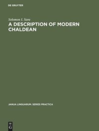 cover of the book A Description of Modern Chaldean