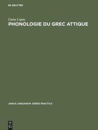 cover of the book Phonologie du grec attique