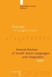 cover of the book Annual Review of South Asian Languages and Linguistics: 2007