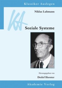 cover of the book Niklas Luhmann: Soziale Systeme