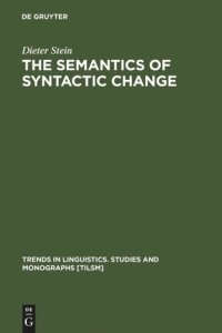 cover of the book The Semantics of Syntactic Change: Aspects of the Evolution of 'do' in English