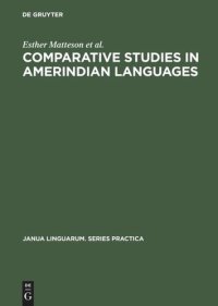 cover of the book Comparative Studies in Amerindian Languages