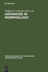 cover of the book Advances in Morphology