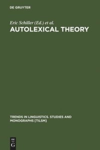 cover of the book Autolexical Theory: Ideas and Methods