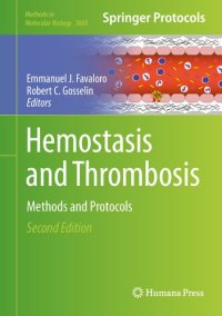 cover of the book Hemostasis and Thrombosis: Methods and Protocols