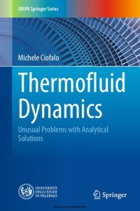 cover of the book Thermofluid Dynamics: Unusual Problems with Analytical Solutions