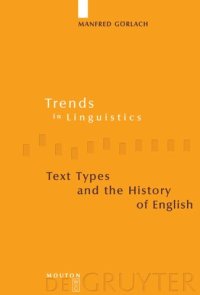 cover of the book Text Types and the History of English