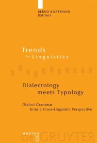 cover of the book Dialectology meets Typology: Dialect Grammar from a Cross-Linguistic Perspective