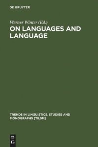 cover of the book On Languages and Language: The Presidential Adresses of the 1991 Meeting of the Societas Linguistica Europaea