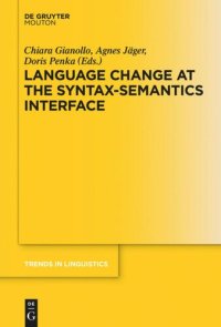 cover of the book Language Change at the Syntax-Semantics Interface