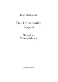 cover of the book Der konservative Impuls. Wandel als Verlusterfahrung