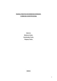 cover of the book MANUAL DE DERECHOS HUMANOS Y DERECHO CONSTITUCIONAL