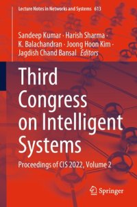 cover of the book Third Congress on Intelligent Systems: Proceedings of CIS 2022, Volume 2