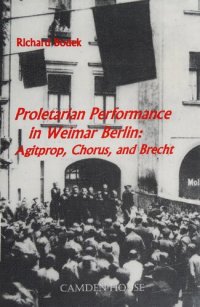 cover of the book Proletarian Performance in Weimar Berlin