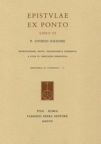 cover of the book Ovidio: Epistulae ex Ponto, Libro III.