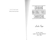 cover of the book Creating Unforgettable Characters: A Practical Guide to Character Development in Films, TV Series, Advertisements, Novels & Short Stories